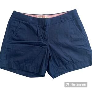 J.Crew Factory Cotton Chino Broken-in Navy Shorts Size 6